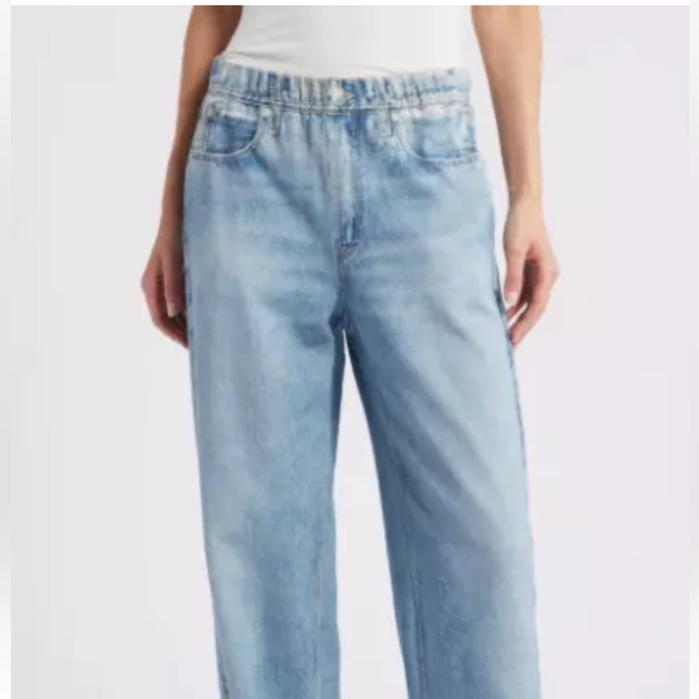 Rag & Bone Miramar Cotton Terry Wide Leg Sweatpant Jeans In Valentina. Sz M
